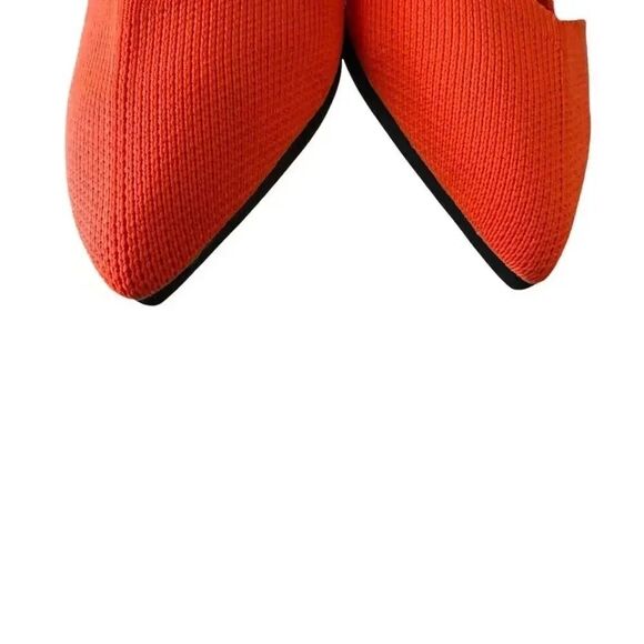 Rothy's The Point RARE Neon Orange Flat Shoes SZ 6 - Picture 7 of 12